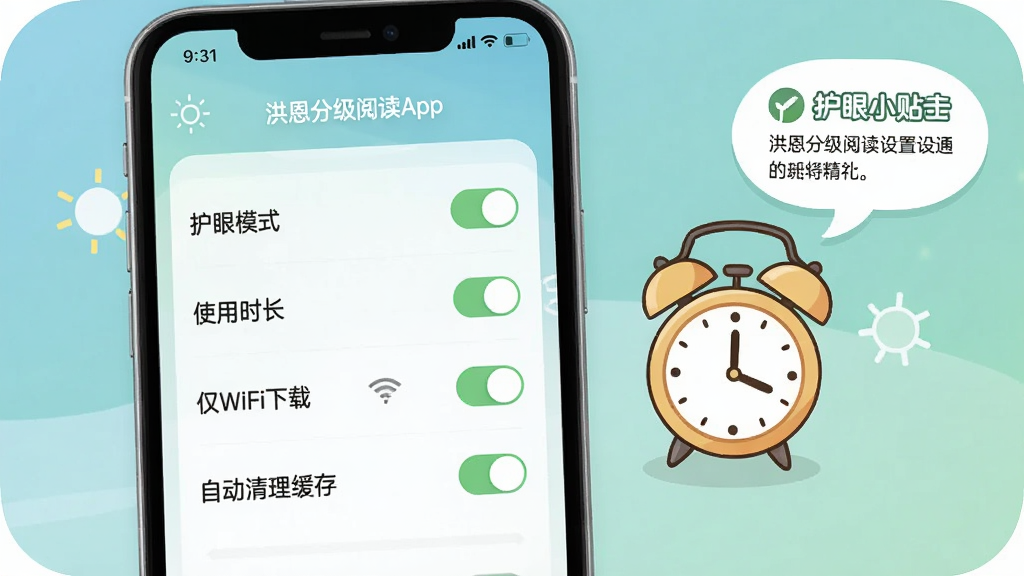 һ��չʾ����ּ��Ķ�App���ý����ͼƬ���������ֻ���Ļ����ʾ�š�����ģʽ����ʹ��ʱ��������WiFi���ء����Զ��������桱��ѡ��أ��Ա���һ����ͨС���Ӻͻ���С��ʿ���ݣ���������͵�����ɫ��������࣬�Ű����������ʸɾ����޶���Ԫ��