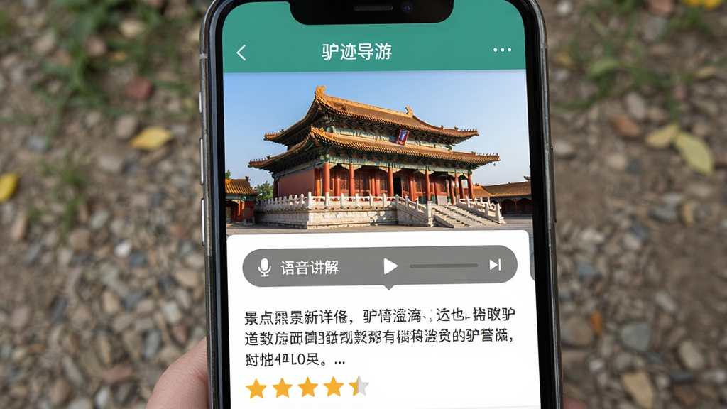 �ֻ���Ļ������д����ʾ��¿�����Ρ�App�ľ�������ҳ��ҳ�涥����һ�ž����ĹŽ���������Ƭ���·��С��������⡱�������������������ֽ��ܺ��ο������Ǽ������沼�����룬�������������ʸɾ����޶���Ԫ��