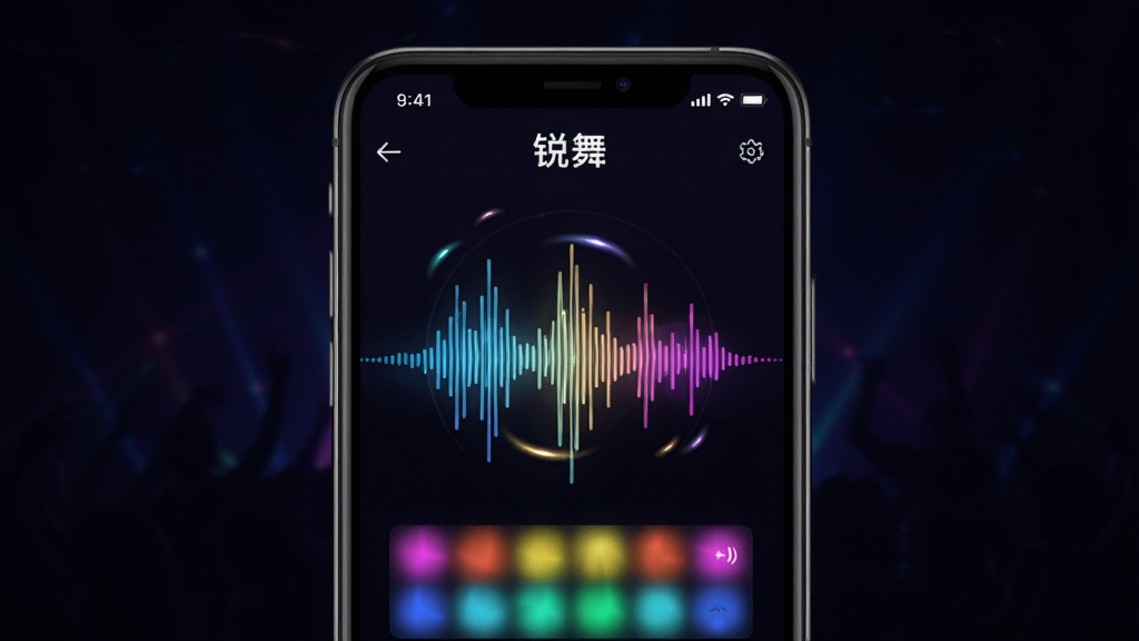 һ��չʾ�����衱App�����ɶ����ܵ�ͼƬ�������������ֻ���Ļ����Ļ����ʾ�����衱App�������ɶ����棬����������Ƶ���κͲ�ɫ�ĵƹ�Ԥ�������ֶ��У����Ϊ�ſ�Ƽ��磬ϸ���ϲ����й��Σ�����Ϊ��ɫ�����ʸɾ����޶���Ԫ��