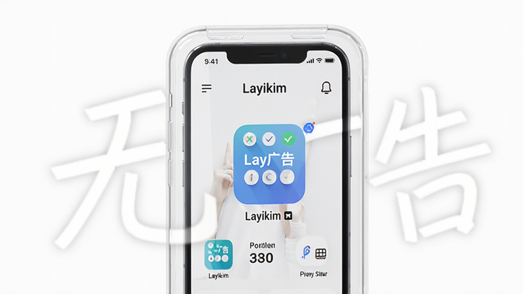 LayikimӦ�õ��޹�洿������չʾͼ���������ֻ���Ļ��ʾLayikim���棬��Ļ��Χ��һ��͸���ı����֣�������д�š��޹�桱�������Ǹɾ��İ�ɫ��������£������������޶���Ԫ��