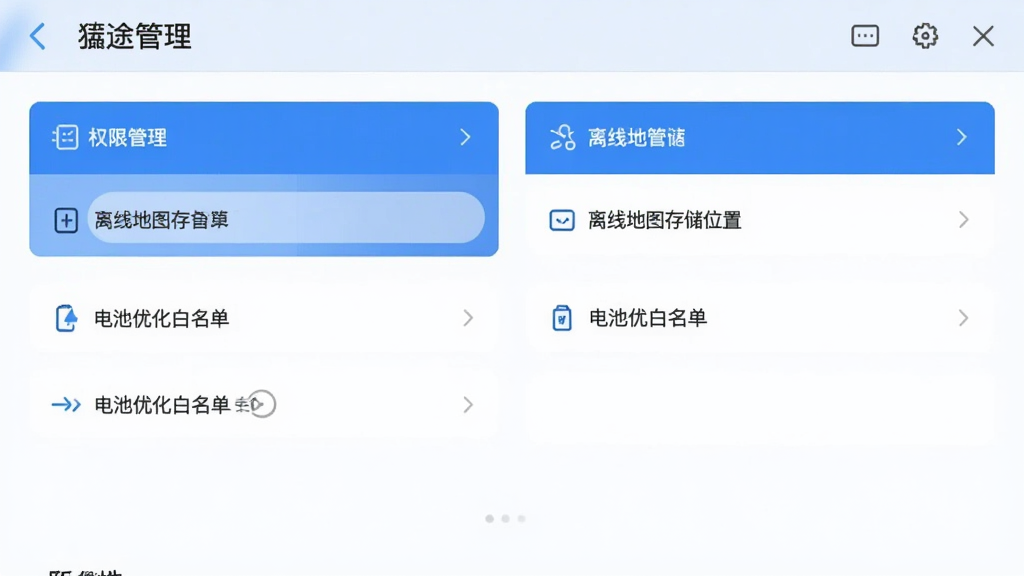 ��;Ӧ�����ý��棬��ʾȨ�޹��������ߵ�ͼ�洢λ�á�����Ż�������ѡ�����������ɫ��Ϊ��������������������ִ������ʸɾ��޶���Ԫ��