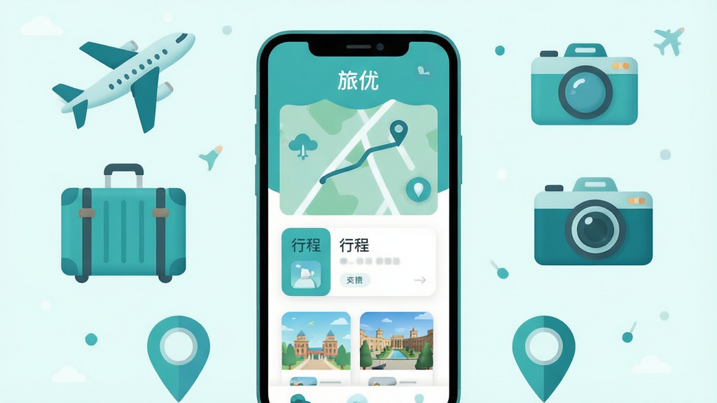 ���廭������������ɫ��Ϊ�����������һ���ֻ����ֻ���Ļ��ʾ�����š�App�����棬�����а�����ͼ·�ߡ��г̿�Ƭ�;�������ͼ���ֻ���Χ�����ŷɻ��������䡢�������ͼ��ǵ�����Ԫ��ͼ�꣬���ñ�ƽ���廭��񣬲������ҶԳƣ��Ű�ɾ����࣬����������죬ϸ��Բ����ͣ����������ɾ����޶���Ԫ�ء�