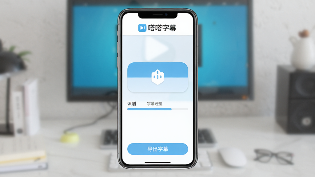 ����Ļ����������ȫòչʾ���ֻ���Ļ���У���ʾ��Ƶ���밴ť����Ļʶ��������������԰�ɫ��ǳ��ɫΪ�������ּ�࣬����������Ļ���ֱ�ʶ���ײ��е�����Ļ���ܰ�ť������ִ���ƽ�����ʸɾ��������޶���װ��Ԫ��