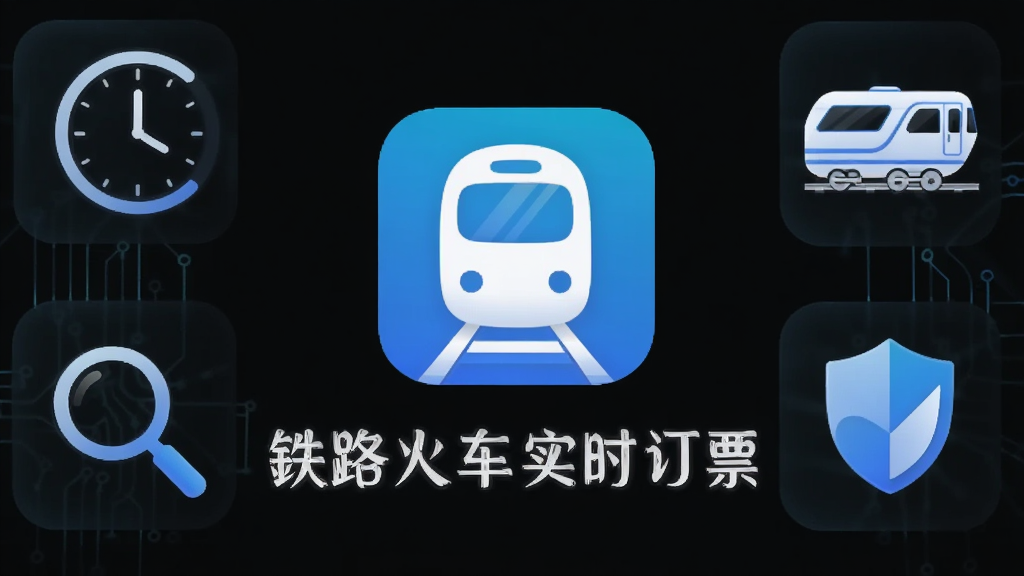 AI����ͼƬ�����������ǡ���·��ʵʱ��Ʊ��APP��ͼ������ƣ���Χ������ʱ�ӡ��г����Ŵ󾵺Ͷ��Ƶ�Сͼ�꣬����ʵʱ�����Ρ���ѯ�Ͱ�ȫ�����ֶԳƣ�����Լ�Ƽ��У����ʸɾ����޶���Ԫ��