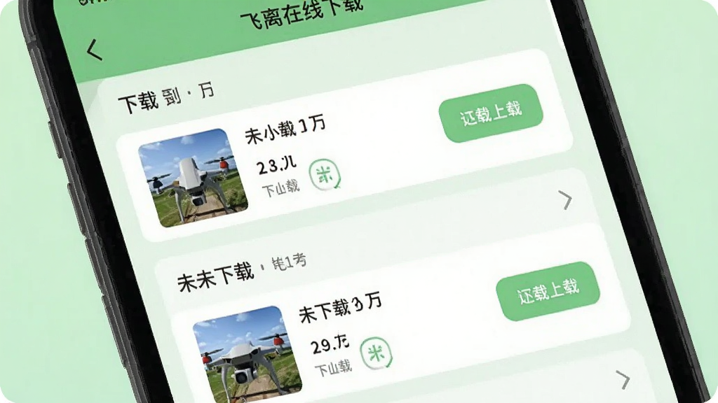 ���˻����ķɿ��������ؽ��棬�ֻ���Ļ��ʾ������ع���ҳ�棬�������غ�δ���ص�����б���ÿ������д�С�����ذ�ť��������ǳ��ɫ��������£����ʸɾ��޶���Ԫ��