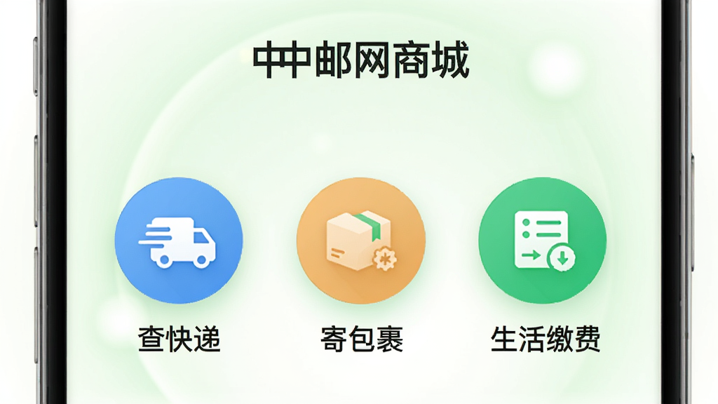 ����չʾ���������̳ǡ�APP�ı�������ܽ��棬�ֻ���Ļ����ͻ����ʾ�����ݡ����İ�����������ɷѡ�����Բ��ͼ�꣬ͼ���·��ж�Ӧ�����ֱ�ǩ����������͵�ǳ��ɫ���Σ������������£����ʸɾ�������Ԫ�ء�