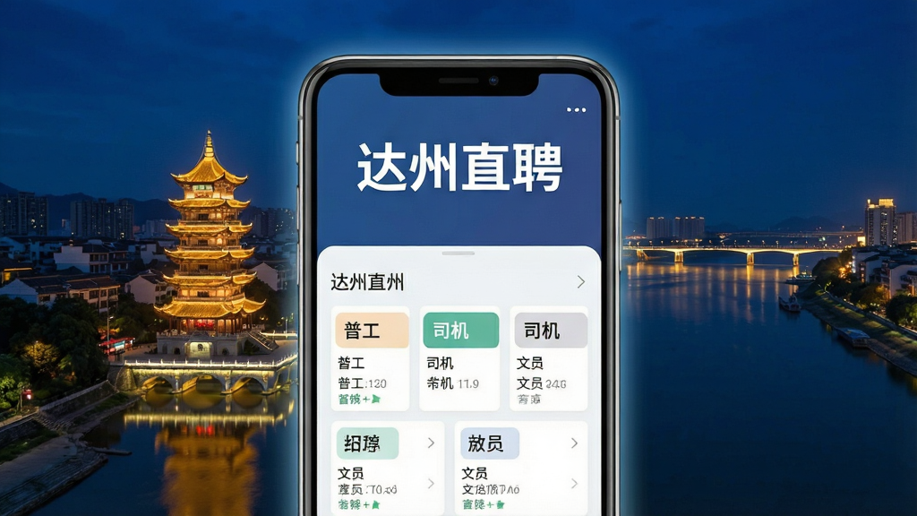 һ��չʾ����ֱƸAPP����ȫò������ͼ������������һ�������ֻ����ֻ���Ļ��������ʾ�š�����ֱƸ���ĸ����֣���Ļ������Ƹ��λ�б����棬���չ���˾������Ա��ְλ��Ƭ���ֻ������Ǵ��ݷ��¥���ݺӵĽ���ҹ��������ͻ���ֻ���APP���棬���־��У��Ű������������ִ���ƽ����ϸ�����ֻ���Ե��΢΢����Ч�������ʸɾ��޶���Ԫ��