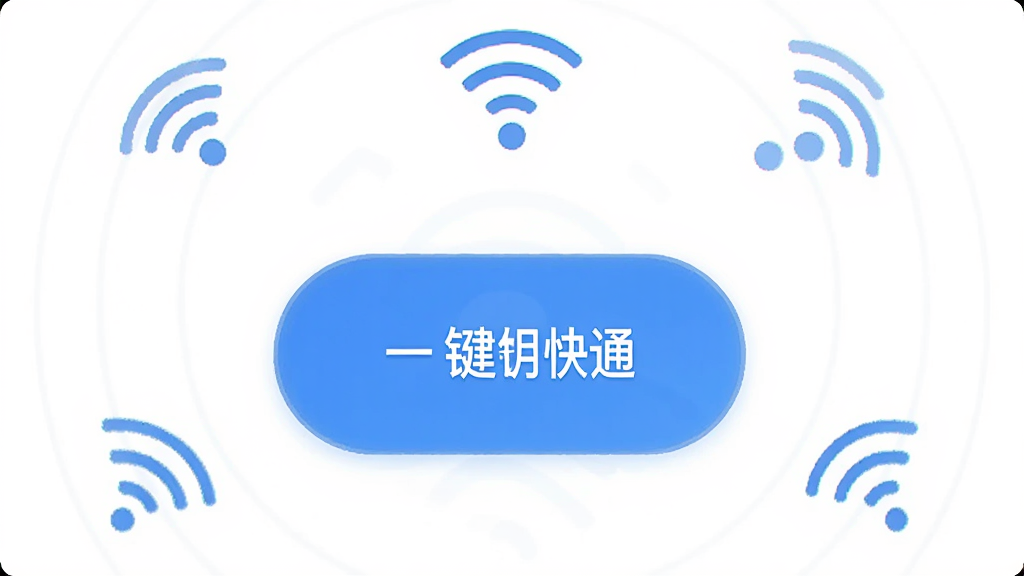 WiFi����Կ��ͨ �ֻ�Ӧ�������� ���������ɫ �����ť һ������ ��Χ����WiFi�ź�ͼ�� ��ƽ����� �ɾ���ˬ �޶���Ԫ�� ���廭��
