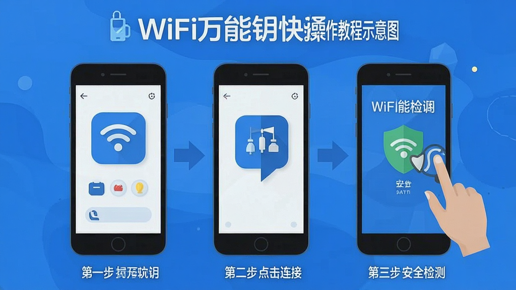 WiFi����Կ��ͨ �����̳�ʾ��ͼ �ֻ���Ļ�ֲ�չʾ ��һ�������� �ڶ���������� ��������ȫ��� ��ͷָ�� ��ƽ����Ϣͼ ��ɫ���� �������� ���ʸɾ�