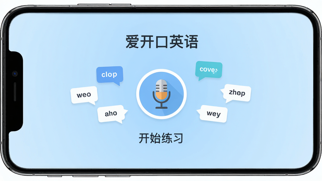 һ���ֻ���Ļչʾ���棬���������ǡ�������Ӣ�������ҳ��������ǳ��ɫ���䣬�м���һ��Բ�ε���˷�ͼ�꣬ͼ���·��С���ʼ��ϰ���ĸ��֣���ΧƯ���ż���С�Ի����ݺ͵��ʿ�Ƭ����������ˬ��࣬��ƽ����ƣ����ʸɾ����޶���Ԫ��