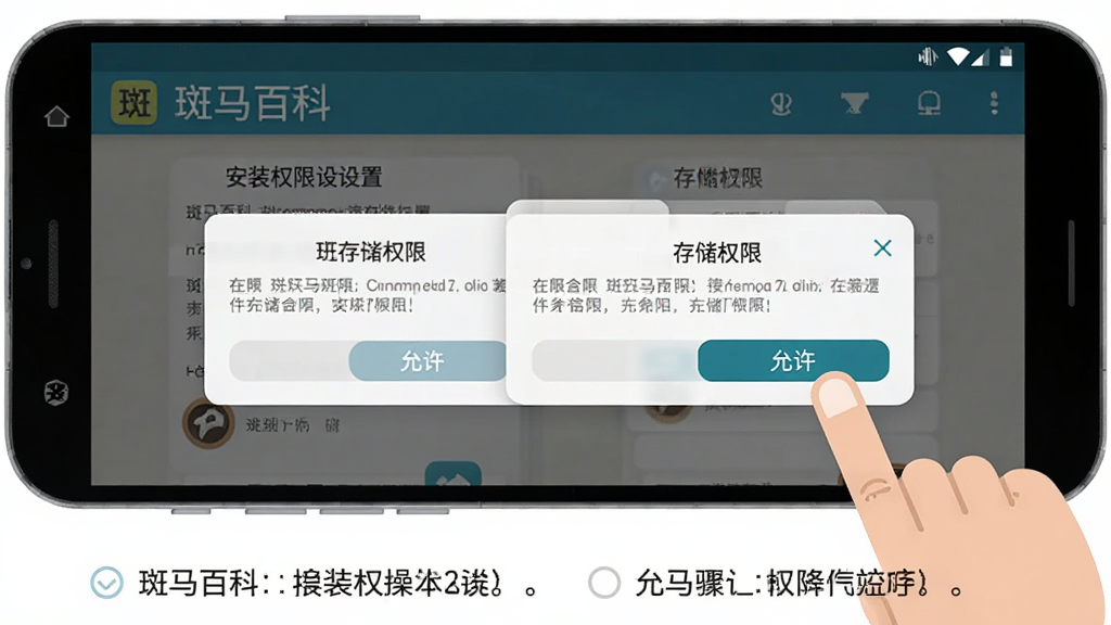 �����ٿ�ʹ��ָ�ϲ���ʾ��ͼ������Ϊһ����׿�ֻ�����Ļ����ʾ�����ٿ�APP�İ�װȨ������ҳ��ʹ洢Ȩ�޵������Ա�����ָ�������������ť�Ķ���ʾ�⣬�����������Ϸ�Ϊ�ֻ�״̬�����м�ΪȨ�޵������·�Ϊ�����������ֱ�ע�����Ϊ��ƽ��UIʾ��ͼ��ϸ�ڼ�����ˣ����ʸɾ����壬�޶���Ԫ��