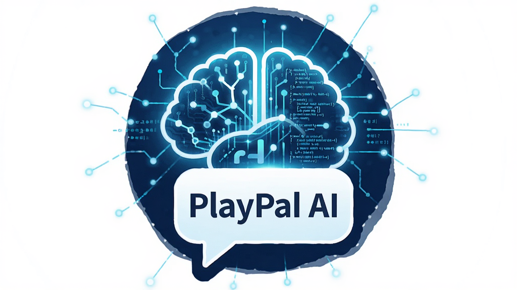 һ��չʾPlayPal AI���ܶԻ�����Ĳ�ͼ��������һ�������AI����ͼ�꣬��������ɫ�������ʹ��빹�ɣ�����ǰ����һ���Ի����ݣ�������д�š�PlayPal AI���������Ű�������ķ���״��ͼ��������Χ��ϸС�������ߺ͹�㡣���Ϊ�Ƽ���ʮ��Ĳ廭�磬ɫ������������ɫ�Ͱ�ɫΪ����ϸ�ڷḻ�����������޶���Ԫ�ء�