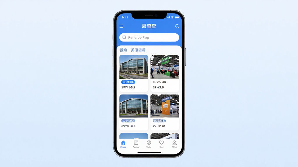չ���Ӧ��������ȫòչʾ������������һ�������ֻ�����Ļ��ʾչ���APP��ҳ��������������Ŀ���м���չ�ῨƬ�б���ÿ�ſ�Ƭ����չ��ͼƬ�����ڱ�ǩ���ײ������������������Ǹɾ���ǳ��ɫ���䣬����ִ���ƽ����ϸ��Բ�󣬻��ʸ��壬�޶���Ԫ��