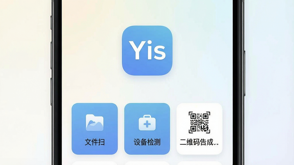 һ���ֻ�Ӧ�ý���չʾͼ�����������ǡ�Yis����ͼ�������ƣ�����Ϊ��Լ��ǳɫ���䣬ͼ���·������ż������Ĺ��ܿ�Ƭ���ļ�ɨ�衢�豸��⡢��ά�����ɵȣ�������ɾ���ˬ���޶���װ��Ԫ�أ��������������֡�Yis�������ɼ����޹�浯�����š�