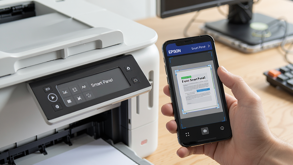 һֻ�������ֻ����Ű�������ӡ��ɨ������ϵ��ļ����ֻ���Ļ��ʾEpson Smart Panel��ɨ��Ԥ�����棬���������ĵ���Եʶ��򣬱����ǰ칫�������дʵ������ϸ�����������ʸɾ��޶���Ԫ��