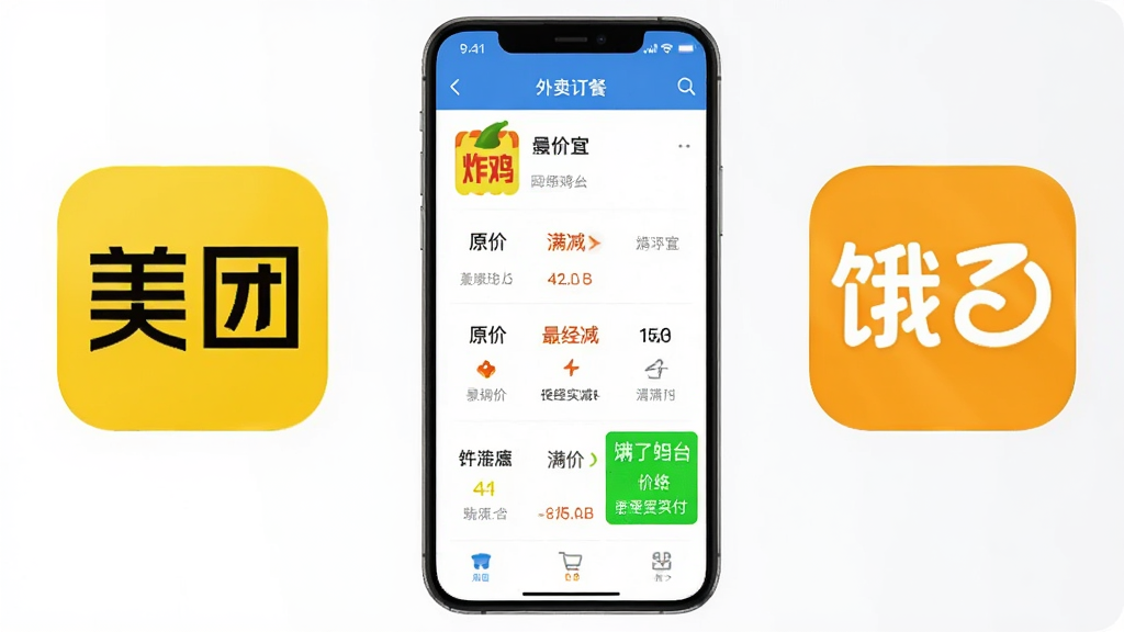 һ�ź���Ա�ͼ�����������ͼ�꣬�м������������ؼ�App�ıȼ۽��棬�ұ��Ƕ���ôͼ�꣬��������ʾͬһ��ը����������ƽ̨��ԭ�ۡ�����������ʵ���۸�����ɫ������������˵��Ǹ��������Ƽ��У���������