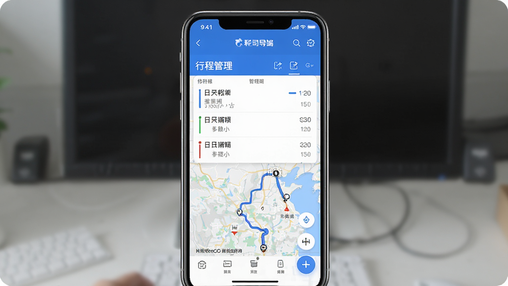 Я��˾���� �г̹������棬�ֻ���Ļ��ʾ�ճ��б��͵�ͼ·�߹滮������Ϊ�ֻ����У�����������ƽ����������ɫ��ϸ�����������廭�ʣ�����ɾ����޶���Ԫ��