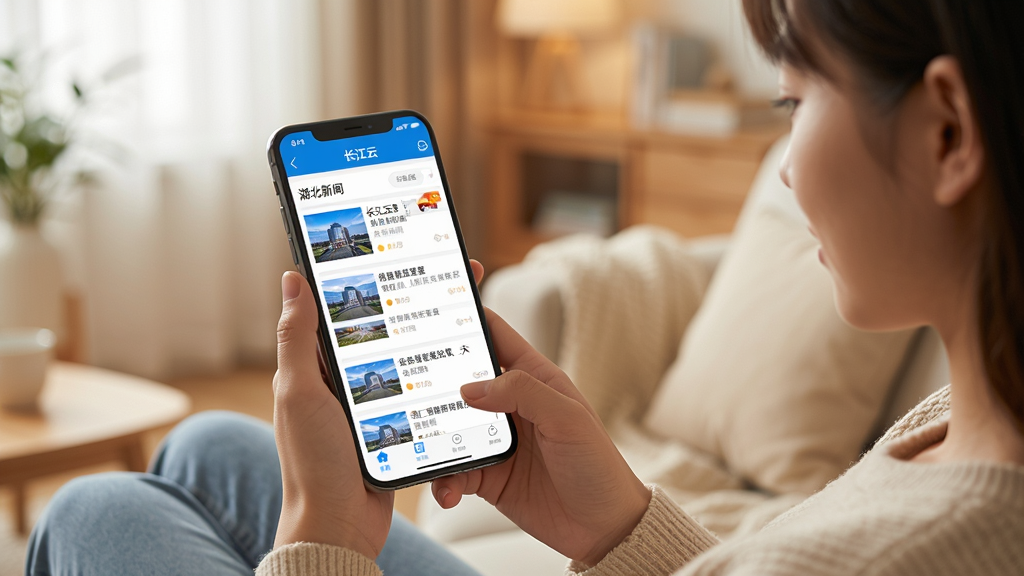 ͼƬչʾһλ����������ɳ�������ֻ�����������ơ�App������ҳ�棬�ֻ���Ļ����ʾ���������š�Ƶ���µĶ��������б���ÿ��������������ͼ�ͱ��⣬��������ܰ�ľӼһ���������ɫ����ů���������дʵ��������ʸɾ�����