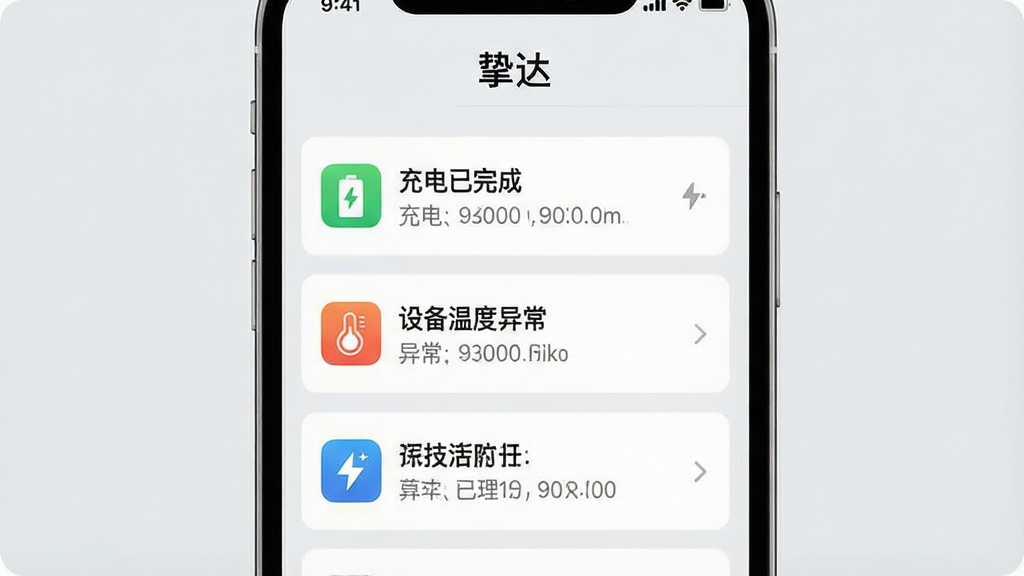 һ��չʾ��ֿ�App��Ϣ�����밲ȫ�������ܵ��ֻ�����ͼ���������ֻ���Ļ��ʾ֪ͨ�б����������������ɡ����豸�¶��쳣����������Ŀ��ÿ��֪ͨ���ж�Ӧ��Сͼ�꣬����Ϊǳ��ɫ�������ֱ�ۣ����ֱ�ע��ֿ������ʸɾ���������Ϣ��