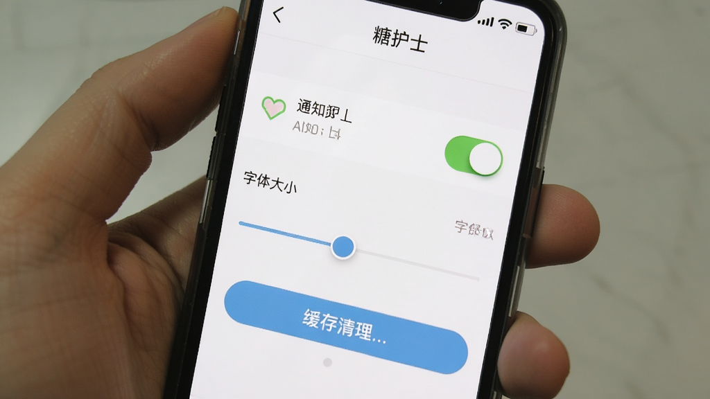 �ֻ���Ļ��ʾ���ǻ�ʿ������ҳ�棬����֪ͨȨ�޿��ء������С���ڻ��顢����������ť�����沼��������ͼ���࣬����Ϊ��ɫ�����ʸɾ��޶���Ԫ��