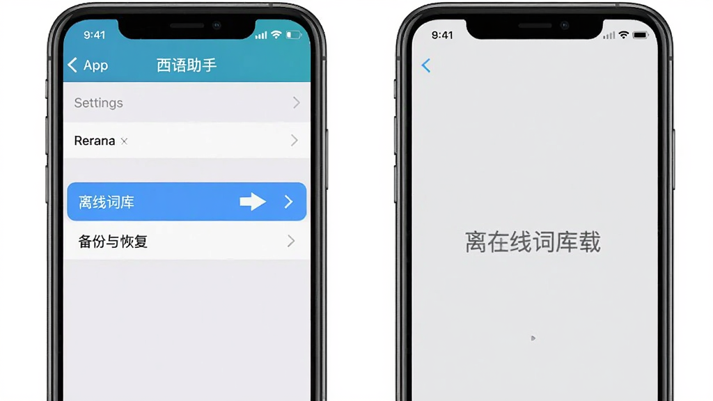 �����������ý��������ߴʿ�����ҳ�棬�ֻ���Ļ��ʾ��������App�����ò˵���������ʾ�����ߴʿ⡱�͡�������ָ���ѡ��Ա��м�ͷָʾ�������Ǽ���ǳ��ɫ����������ˬ���Ű�����������������޶���Ԫ��
