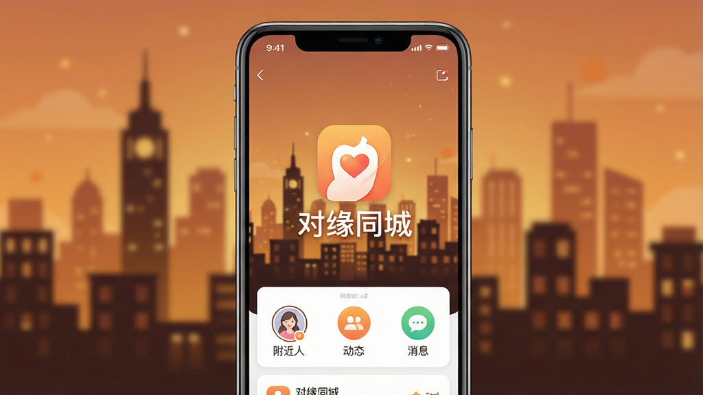 һ��չʾ����Եͬ�ǡ�App���Ľ�����ֻ���Ļ��ͼ������������App��Logo�����ơ���Եͬ�ǡ�����������ܰ�ĳ���ҹ����Ӱ�����沼���������и������ˡ���̬����Ϣ��ͼ�꣬����ִ���࣬ɫ����ů�����ʸɾ��޶���Ԫ��