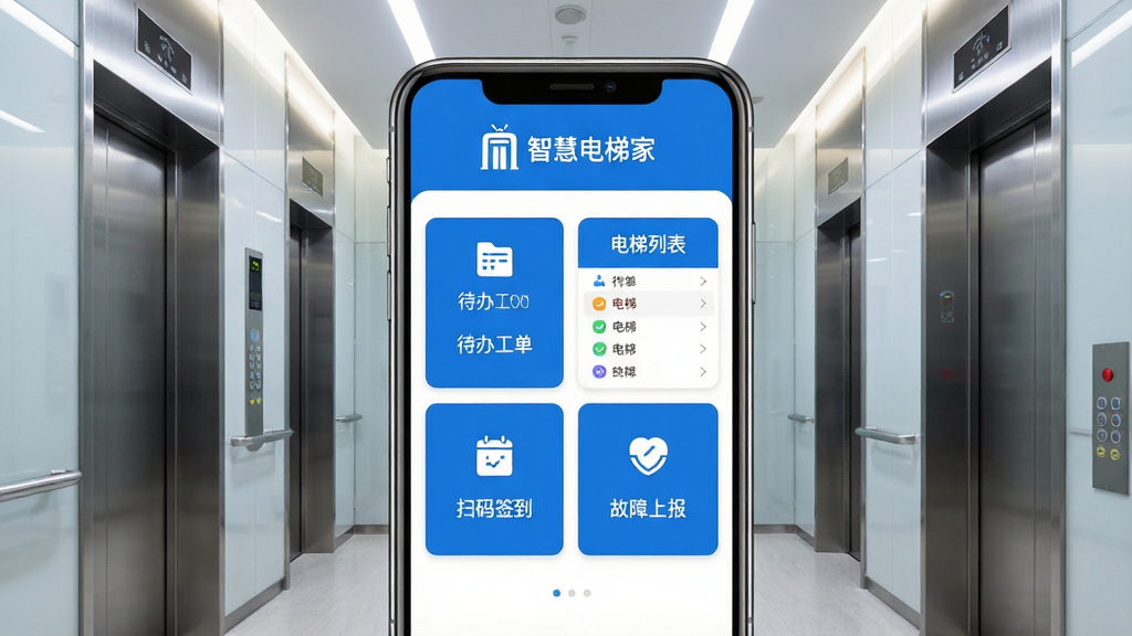 �ǻ۵��ݼ�App������չʾ������������һ�������ֻ�����Ļ��ʾ����ά������̨���棬�������칤���������б���ɨ��ǩ���������ϱ��ĸ���Ҫ������ڣ���������ɫ�Ͱ�ɫΪ��ɫ���������е���ͼ��͡��ǻ۵��ݼҡ����ֱ�ʶ���������ִ���д��¥���ݼ䳡�������������ϸ�����������ʸɾ����޶���Ԫ��