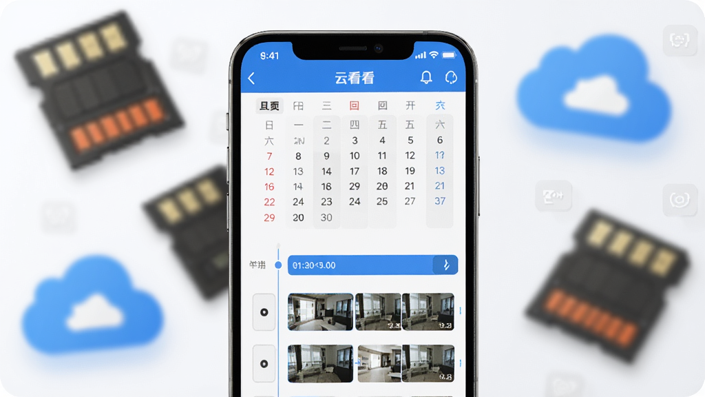 һ��չʾ�ƿ����洢�طŹ��ܵ�ͼƬ���������ֻ���Ļ��ʾ���ƿ�����¼��ط�ʱ������棬����������������ƵƬ������ͼ���������ֻ����з��ã�������ģ���Ĵ洢�����ƶ�ͼ�꣬�Ű���ͻ���ֻ���Ļ����������ݴ洢�Ƽ��У�ϸ����ʱ��������������ɫ�����������ʸɾ��޶���Ԫ��