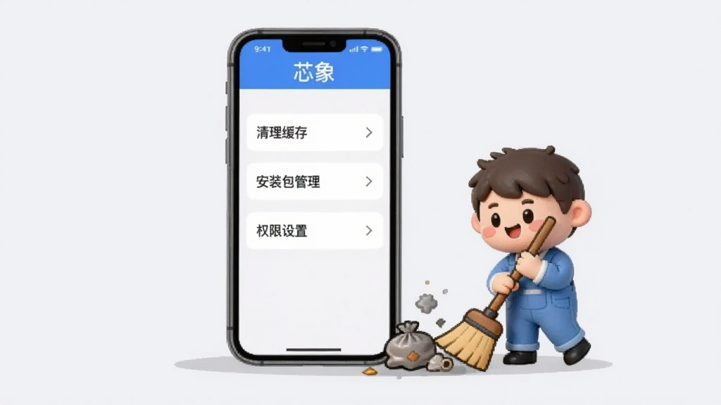 һ��AI���ɵ�ͼƬ������������һ���ֻ���Ļ����Ļ����ʾ��о�󡱵����ý��棬�С��������桱������װ������������Ȩ�����á���ѡ���Ļ�Ա���һ����ͨ����С������ɨ��������������������ǳ��ɫ��������ɻ��ã��������������ʸɾ��޶���Ԫ�ء�