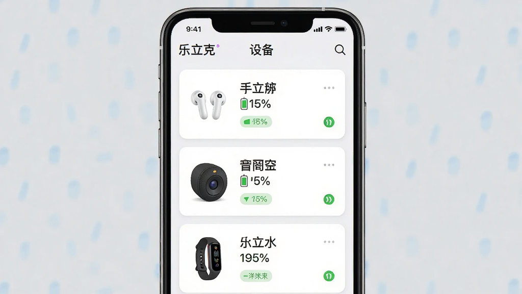 һ��չʾ������App�豸�����б�������ֻ���ͼ���ͼƬ���������ֻ���Ļ����Ļ����ʾ�������ˡ�App���豸�б�ҳ�棬��������豸��Ƭ������������䡢�ֻ�����ÿ����Ƭ���豸���ơ������ٷֱȺ�����״̬��ǩ���Ű����룬����ִ���Լ��ϸ�����������ʸɾ��޶���Ԫ�ء�