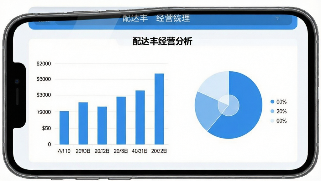 ���ᾭӪͳ��ͼ�����棬�ֻ���Ļ��ʾ��״ͼ�ͱ�״ͼ��ͼ������Ϊ�����ᡱ��Ӫ���������������ڣ��������տ����ɫΪ������䣬�����ɾ�������ִ���ƽ�����������޶���Ԫ��