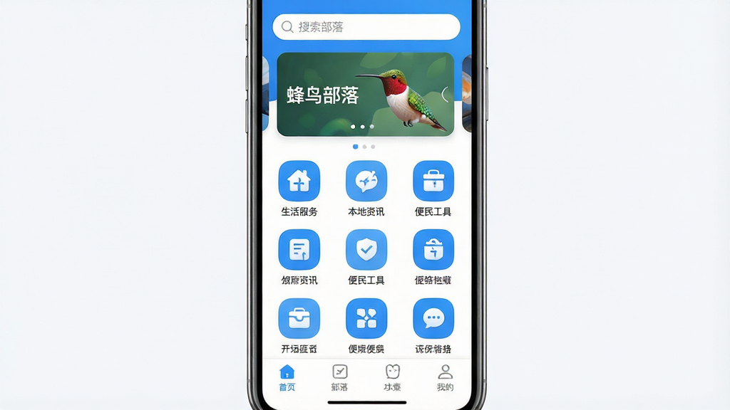 ������App������ȫòչʾ���ֻ���Ļ������ʾӦ����ҳ�����������������ֲ�ͼ���м����������еĹ���ͼ�����򣬰���������񡢱�����Ѷ�����񹤾ߵ���ڣ��ײ�Ϊ�������������������������ɫ�����沼�ּ������ͼ��Բ���£������ɾ�������Ԫ�أ����ʸ��壬���������ɱ棬�������ִ���ƽ������������Ŀλ�ô��С������䡱���ֱ�ʶ