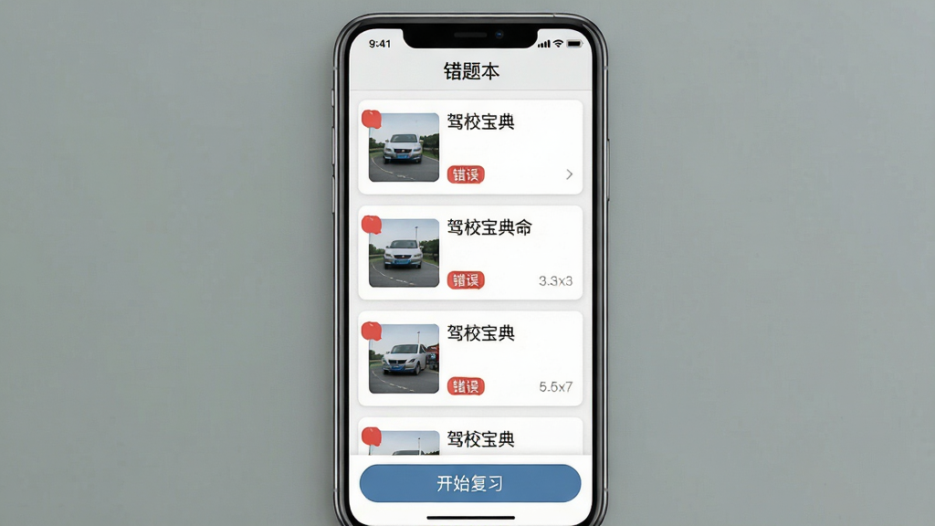 �ֻ�����չʾ����У���䡱���Ȿҳ�棬������ʾ�����Ȿ�����⣬�·��б������Ŵ���ɫ��ǵ���Ŀ��Ƭ��ÿ�ſ�Ƭ����Ŀ����ͼ�ʹ��������ǩ���ײ��С���ʼ��ϰ����ť�������������У������ˬ��࣬ϸ�����������ʸɾ��޶���Ԫ��