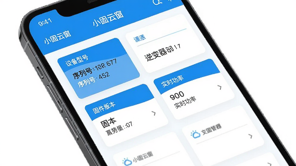 һ��չʾС���ƴ�App�豸���������ͼƬ������Ϊ�ֻ���Ļ��ʾ������豸����ҳ�������豸�ͺš����кš��̼��汾��ʵʱ���ʵȲ�����Ƭ����������������ִ�����ɫ��Ϊ��ɫ�Ͱ�ɫ��������С���ƴ������������ʸɾ��޶���Ԫ��