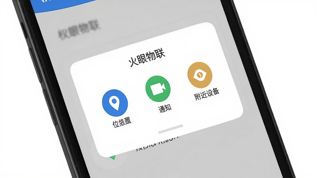��������Ȩ�������������棬�ֻ���Ļ��ʾ������������App��Ȩ�����󵯴�����������λ�á�֪ͨ�������豸����Ȩ��ͼ�꣬����Ϊǳɫ�����������ϸ����ȷ�����ʸɾ����޶���Ԫ��