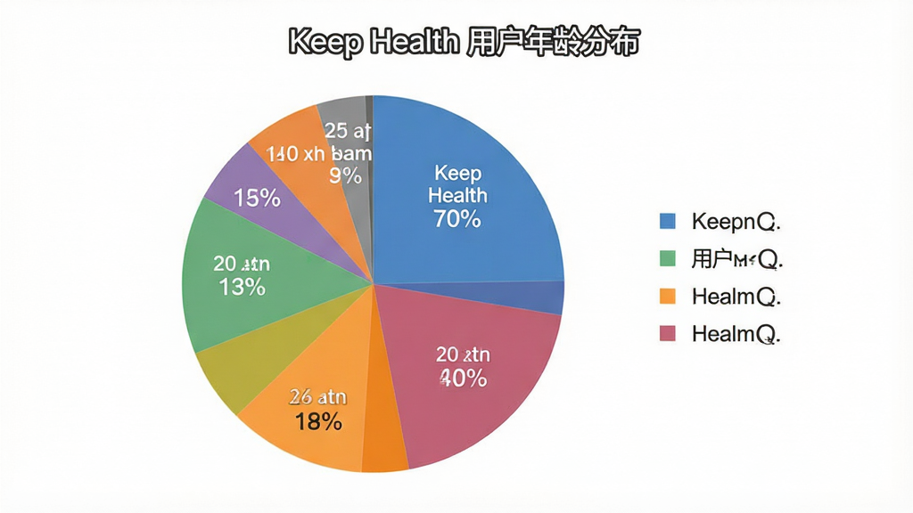 һ��չʾKeep Health�û�����ֲ��ı�״ͼ��������Բ��ͼ��������Ϊ��ͼ����ͼ�����Ҳ࣬�Ű��࣬���Ϊ���ݿ��ӻ���ƽ�磬ϸ���ϲ�ͬ��ɫ������������β���ע�ٷֱȣ����ʸ���ɾ����޶���Ԫ�أ�ͼƬ��������ʾ��Keep Health �û�����ֲ���