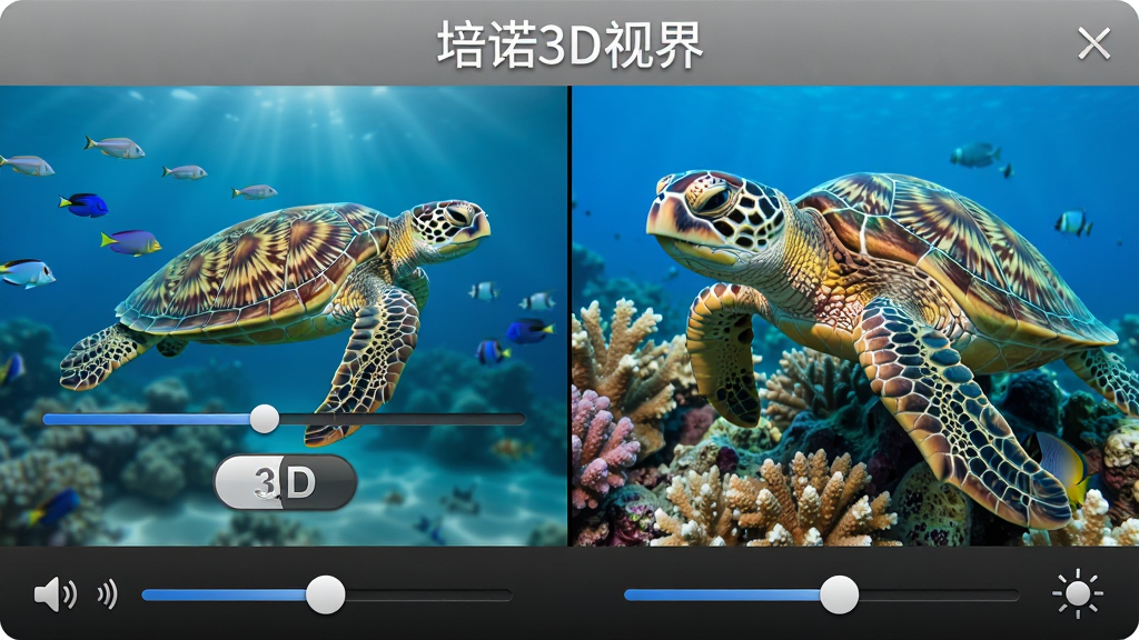 һ��չʾ����ŵ3D�ӽ硱3DӰƬ���Ž����ͼƬ���������������ҷ�����3D�������糡��������в��Ž�������3D��ʽ�л���ť���Ҳ��������ĺ����ɺ����д���ײ������������ȵ��ڻ��飬������дʵ�����ʸɾ����޶���Ԫ��