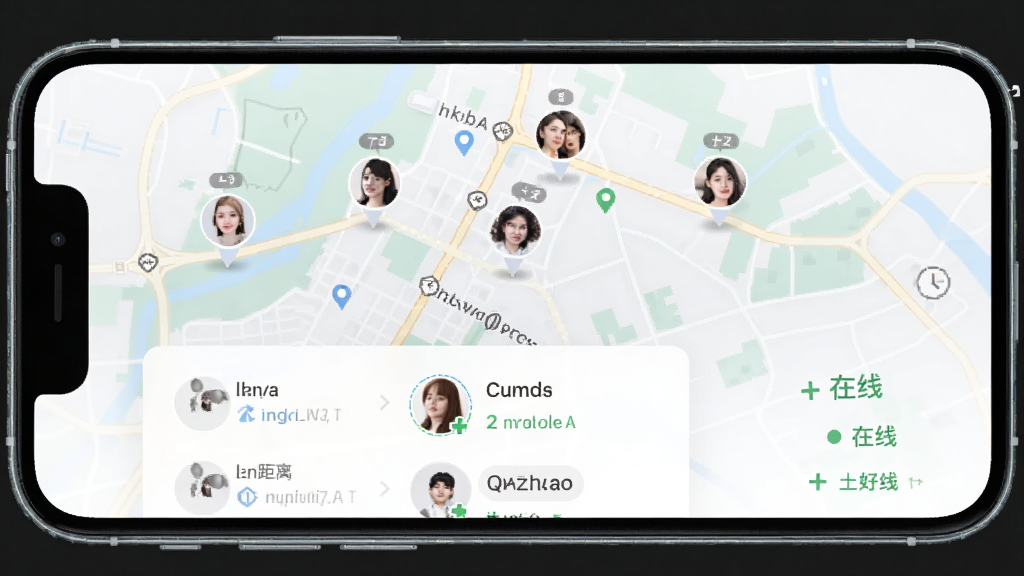 Ե����Appͬ��ƥ����棬�ֻ���Ļ��ʾ��ͼ�Ϸֲ��ĸ����û�ͷ���ǣ��·��б�չʾ�û����������״̬������ɫ����ͣ���������������ƽ����ƣ�ϸ�ھ��£����ʸɾ�
