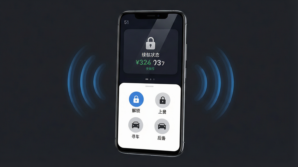 һ��չʾ51����Կ���ֻ�APP���Ľ������ϸ��ͼ��������һ̨������׿�ֻ�����Ļ������ʾ51����Կ��APP�������棬���沼�ַ�Ϊ���������֣��Ϸ�����ɫ�����ĳ���״̬��Ƭ����ʾ����������ͼ�������������֣��·��ǰ�ɫ�����Ĺ��ܰ�ť���������Ž�����������Ѱ���������ĸ�Բ��ͼ�ꡣ�������3D��Ⱦ����ֻ����������ɫ�����У���Χ�����ŵ�������ɫ�����źŲ��ƣ�ϸ�ڰ����ֻ��߿�ĸ߹ⷴ�����Ļ�������ʸУ����������ɾ����޶���Ԫ�ء�