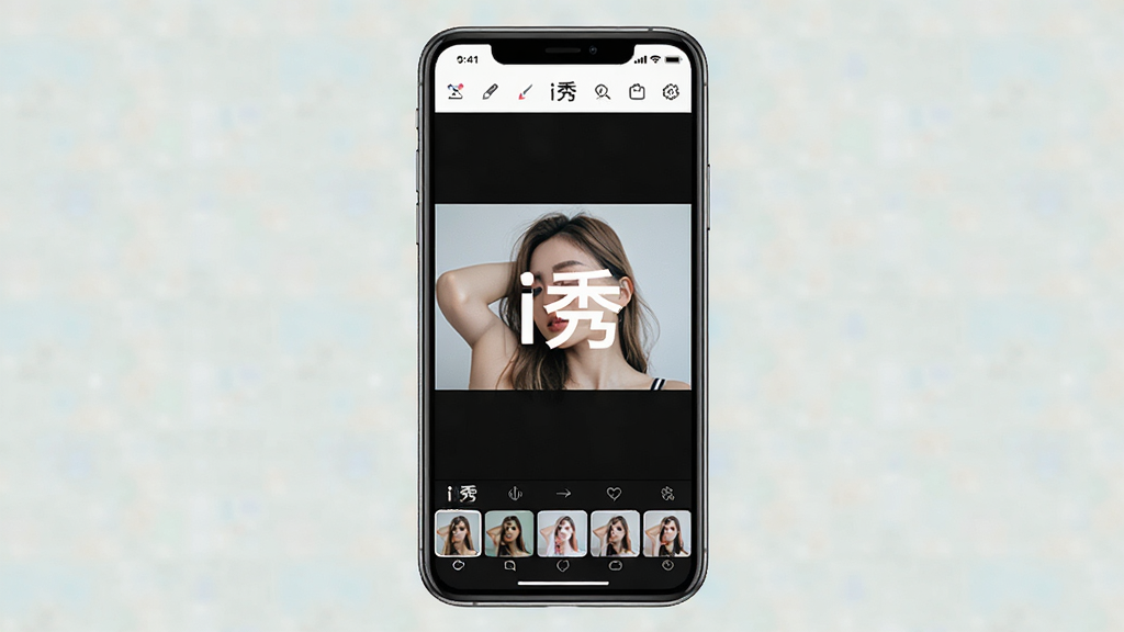 һ��չʾi���ֻ�Ӧ�ý������ϸͼƬ������������һ�������ֻ�����Ļ����ʾi��App����ͼ���棬���ְ����������������м�ͼƬԤ�����͵ײ��˾�ѡ�������Ű�����������ִ���Լ��ϸ������Ļ�����ֱ�עΪ��i�㡱�����ʸɾ��������޶���Ԫ�ء�