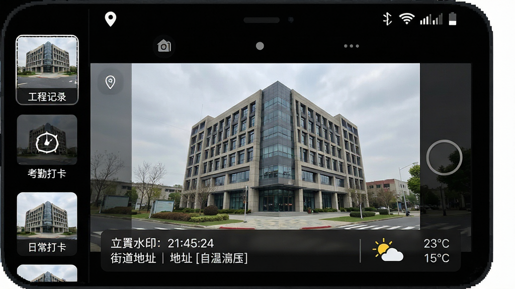 λ��ˮӡ�����Ӧ��������չʾ���ֻ���Ļ������ʾ���ȡ����ȡ��������������һ���칫¥������ײ������˴�����ʱ�䡢��ϸ�ֵ���ַ�������¶���Ϣ��ˮӡ����ˮӡ��ʽ������������Ļ���������ʾ���ˮӡģ������ͼ���������̼�¼�����ڴ򿨡��ճ��򿨵ȱ�ǩ����Ļ����״̬����ʾ��λͼ����źű�ʶ�������������ɫ���������ɫ����Ϊ���������ʵ�ã�ϸ�����������ʸɾ��޶���Ԫ��