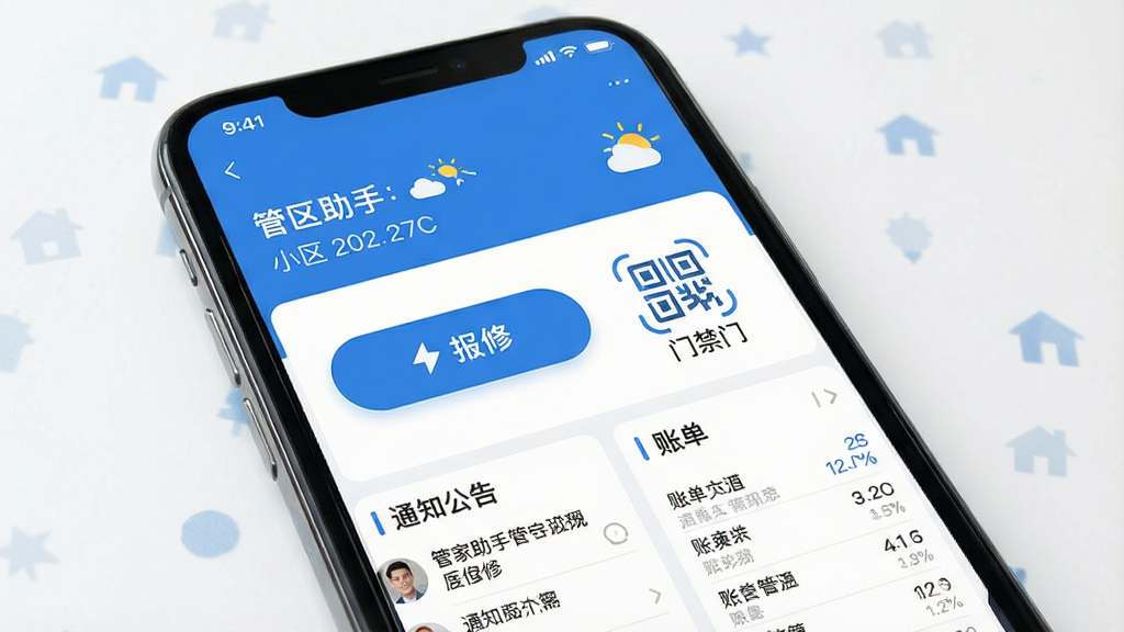 һ��չʾ�ܼ�����Ӧ���������ͼƬ�������������ֻ���Ļ����Ļ����ʾ�ܼ�����App����ҳ��������С�����ƺ�������Ϣ���м�����Ŀ�ı��ް�ť���Ž���ͼ�꣬�ײ���֪ͨ������˵��б������岼������������ִ���࣬������ɫ�����ʸɾ��޶���Ԫ�أ����������ɱ档