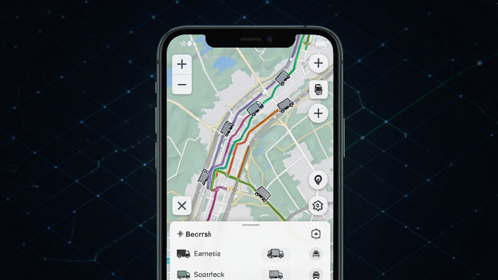һ��Ϊ��̩��App����˵����Ƶ�AI��ͼ������������һ���ֻ���Ļ��д����Ļ����ʾ�ſ�̩�۵�ʵʱ��ͼ���棬��ͼ���м�����ͬ��ɫ������������ͬ����ʻ�켣�����м���С����ͼ�������ƶ����������ֻ����з��ã���������ɫ�ĿƼ������񣬷��ƫ���ִ����ֻ���ϸ���ϵ�ͼ�����Ű�ť�͵ײ��ĳ����б��������ɼ������ʸɾ����޶���Ԫ�ء�