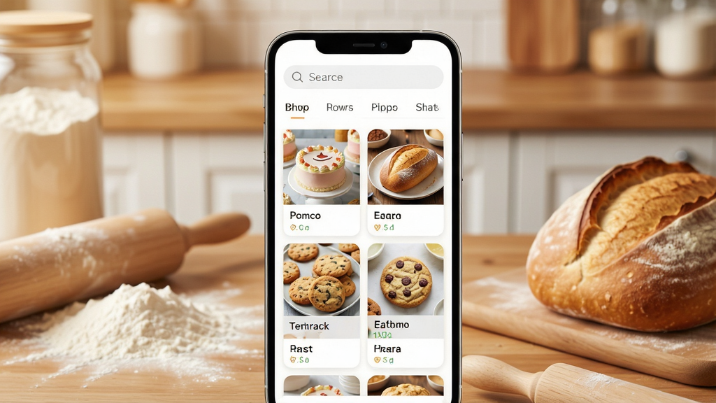 һ��չʾ�ֻ��決�ܼ�App�������ͼƬ��������һ�����������ֻ�����Ļ��ʾ�決�ܼ�App�������棬�������������ͷ����ǩ���м����������е��䷽��Ƭ����Ƭ���е��⡢��������ɵ�����ͼ�����ơ����־��У���������ܰ�ĳ���̨�棬����ۡ�ߦ���Ⱥ����ʳ�¯�������Ϊ��׺�������ů������ϸ�ڷḻ�����������ɾ����޶���Ԫ�ء�
