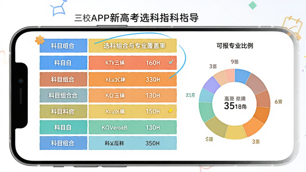 ��У��APP���¸߿�ѡ��ָ��ҳ�棬�ֻ���Ļչʾѡ�������רҵ�����ʶ�Ӧ��������ǿ�Ŀ��ϣ��Ҳ��ǿɱ�רҵ��������ͼ����ɫ���ã���������������࣬���ʸɾ�