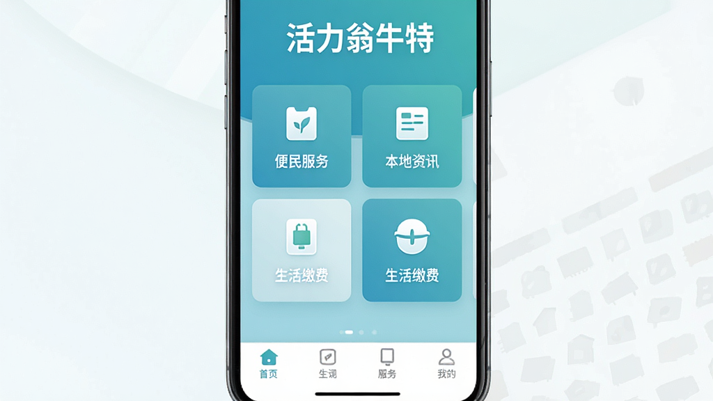һ����ˬ�ı����������App���棬��ɫ��Ϊ����ɫ��������ʾ��������ţ�ء��������м��б�����񡢱�����Ѷ������ɷѵ�ͼ�꿨Ƭ���ײ�����������������ִ���ƽ�����ʸɾ��޶���Ԫ��