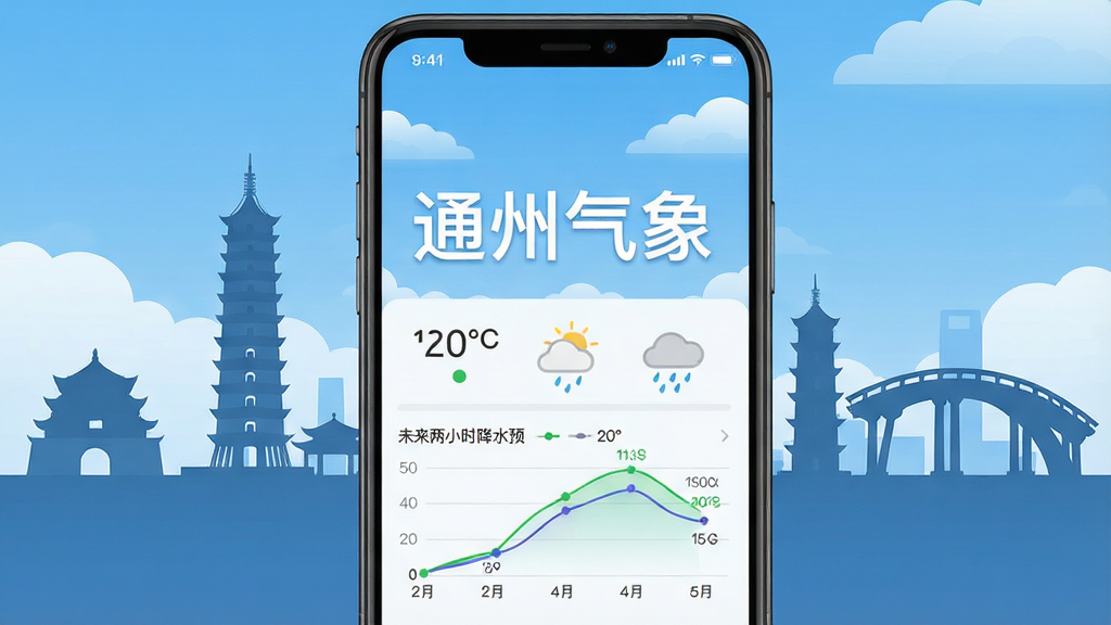 һ���ֻ���Ļչʾͨ������APP�����棬������ͨ�ݵر꽨����Ӱ��������ƣ�����������Ŀ��ʾ��ͨ�������ĸ����֣��·���ʵʱ�¶ȡ�����ͼ�꼰δ����Сʱ��ˮԤ������ͼ�����岼�ּ������������ִ���ƽ�������ʸɾ��������޶���װ��Ԫ��