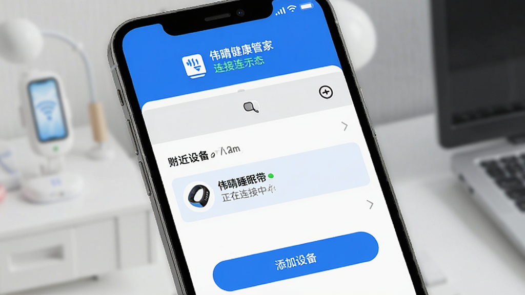 ΰ�罡���ܼ��豸����ҳ��չʾ���ֻ���Ļ��ʾ�����������棬�����豸�б�����һ����Ϊΰ��˯�ߴ����豸���������У���������ɫ�Ͱ�ɫΪ�����������豸ͼ�������״̬��ʾ���ײ��������豸��ť������Լ�Ƽ��У����ʸɾ��޶���װ��