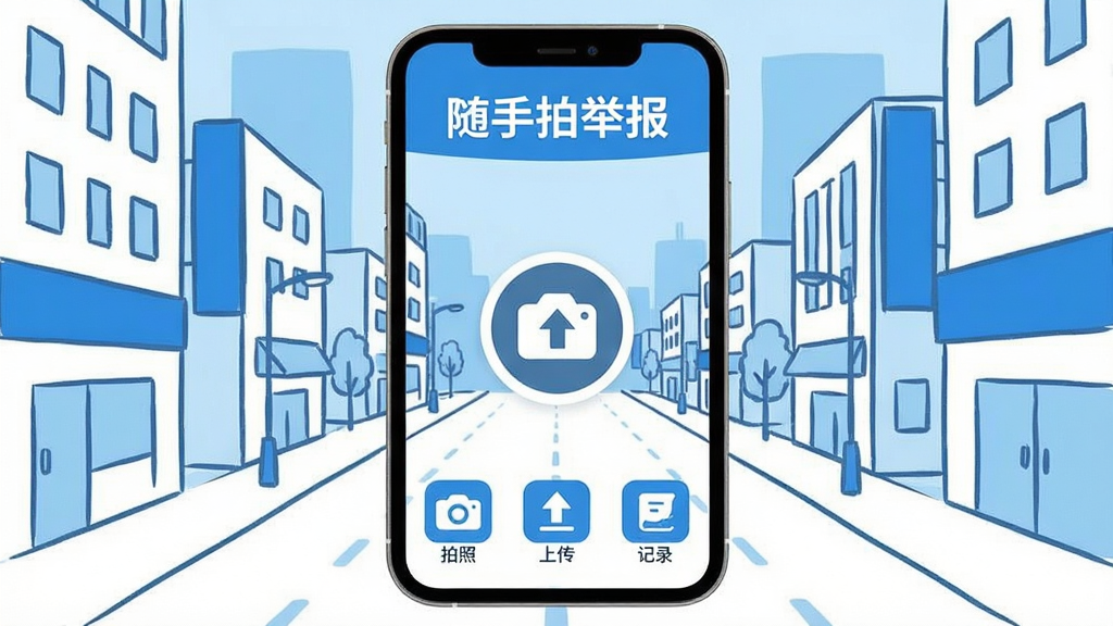 �����ľٱ�App������չʾ���ֻ���Ļ������ʾ��Ŀ��������㰴ť���ϴ���ͷͼ�꣬�����ǳ��нֵ��ļ�ʻ������ɫ��Ϊ������ɫ�������С������ľٱ������ֱ�ʶ�����沼�ּ�࣬�������ա��ϴ�����¼����������ڣ���ƽ����Ʒ��ϸ�ڸɾ������������������޶���װ��Ԫ��