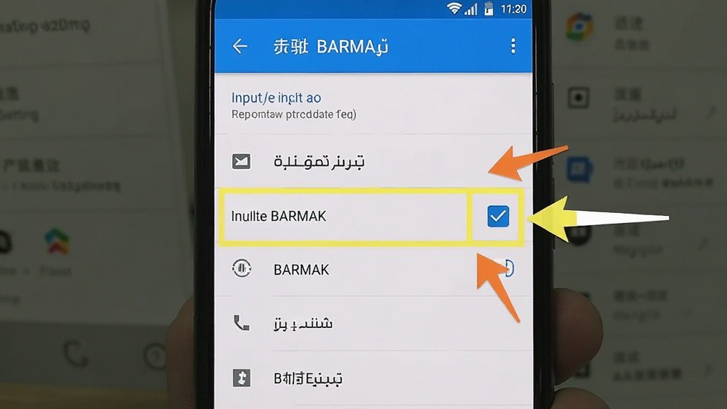 һ��չʾ�ֻ����ý���������BARMAKά�����뷨�Ĳ��������ͼ�������и�����ʾ���뷨��ѡ���أ��Ա��м�ͷָʾ����·���������ǰ�׿ϵͳ���ò˵����������ֱ�ۣ����ʸɾ�